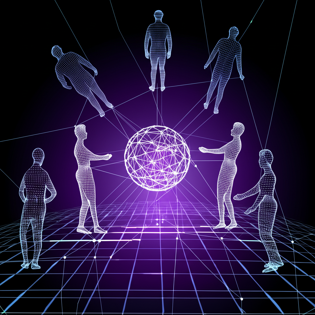 Abstract representation of a diverse team